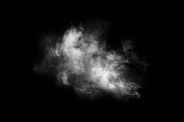istock Textured Smoke,Abstract black,isolated on black background 1433273707