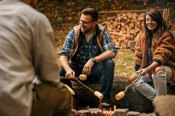 istock Couple camping together 1433274789