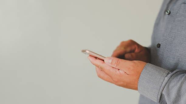 istock Businessman's hand using a smartphone Doing business online with internet technology Digital in global network connection, online sales, digital marketing, investment, finance, big data link concept. internet investment 1433275063