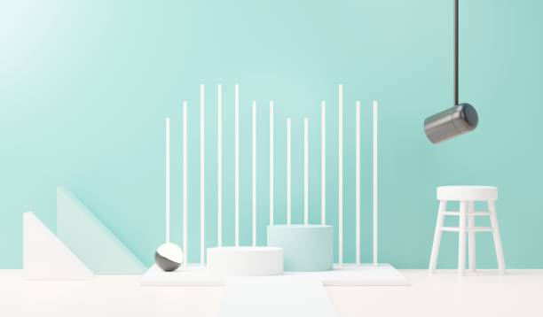 istock 3d render abstract display podium platform for  product presentation and advertising. Minimal scene backdrop with clean design. Vacant pedestal for mock up. Empty stage with pastel color for cosmetic. 1433280748