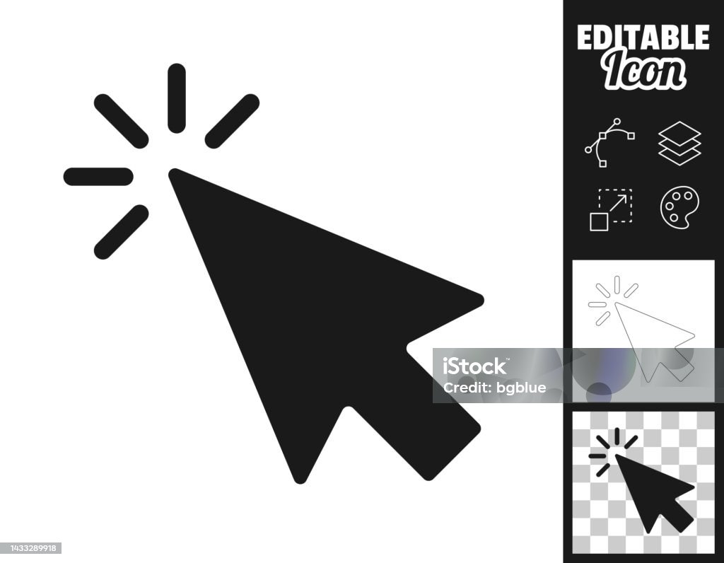 Click. Icon for design. Easily editable - Royalty-free Computermuis vectorkunst Click. Icon for design. Easily editable - Royalty-free Computermuis vectorkunst