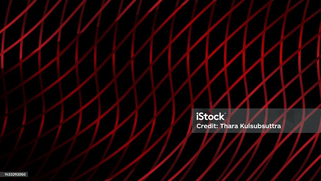 Red Color Net Pattern Modern Futuristic Red Net Illustration On A Black Backgroundâ Stock ...