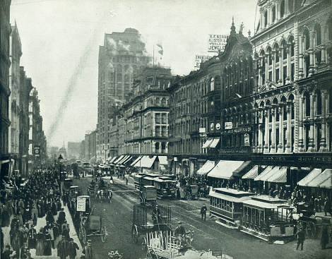 State Street Chicago siglo 19 photo