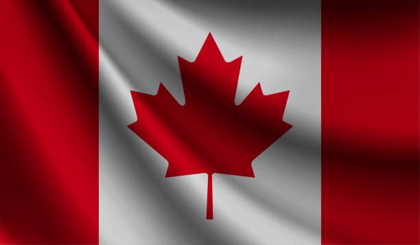 istock Canada flag waving. Background for patriotic and national design. Vector illustration 1433296063