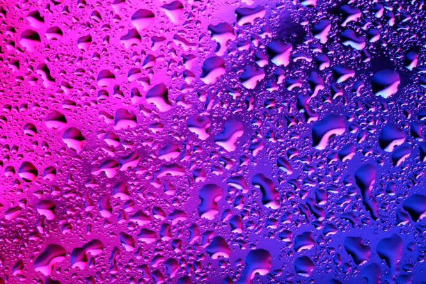 Drops on glass stock photo