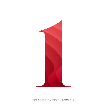 Abstract number template. Anniversary number template isolated, anniversary icon label, anniversary symbol vector stock illustration