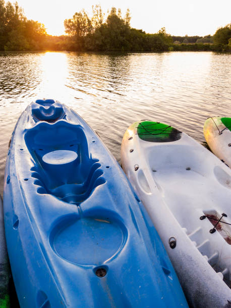 istock kayaks floating at a lake 1433298682