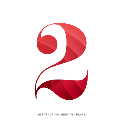 Abstract number template. Anniversary number template isolated, anniversary icon label, anniversary symbol vector stock illustration