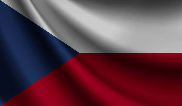 istock Czech Republic flag waving. Background for patriotic and national design. Vector illustration 1433300469