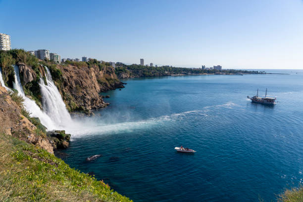 istock A large waterfall pouring into the sea 1433301359