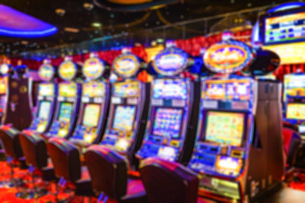 istock Slot machines in casino 1433305560