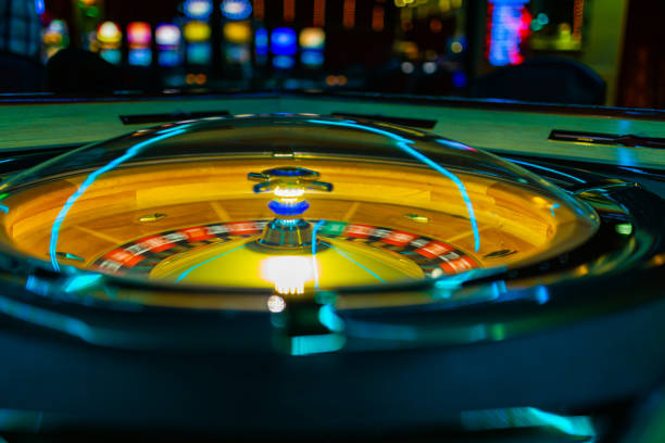 istock Electronic casino roulette wheel 1433305567