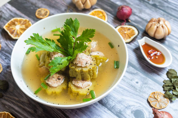 istock Minced bitter melon soup with delicious, cool flavor will definitely be an extremely reasonable choice in hot summer days. 1433307393