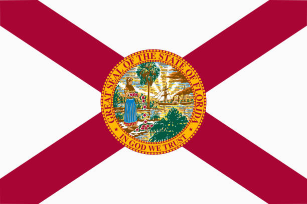 istock Flag of Florida. Official colors. Flat vector illustration 1433310221