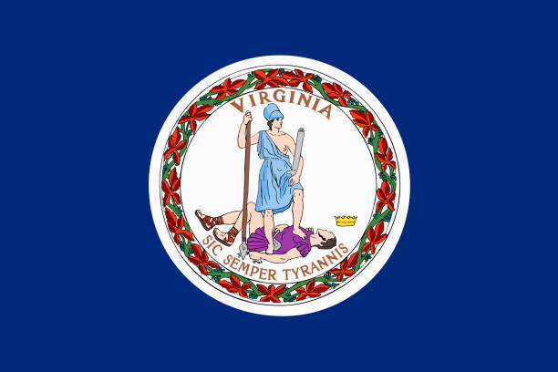 istock Flag of Virginia. Official colors. Flat vector illustration 1433310294