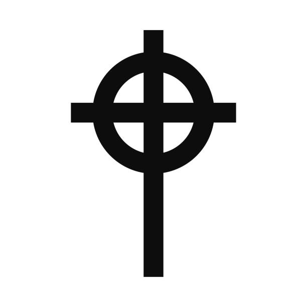 ケルト十字ベクトル記号 - celtic cross cross cross shape celtic culture点のイラスト素材／クリップアート素材／マンガ素材／アイコン素材