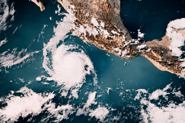 istock Hurricane Bonnie 2022 Cloud Map Central America 3D Render Neutral 1433313858
