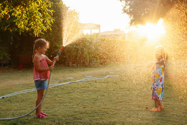 istock Splashing in the yard 1433317539