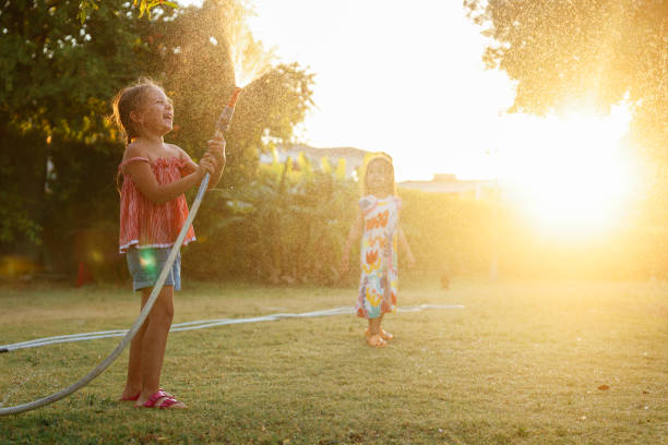 istock Splashing in the yard 1433317575