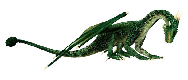 istock 3D Rendering Fairy Tale Dragon on White 1433317683