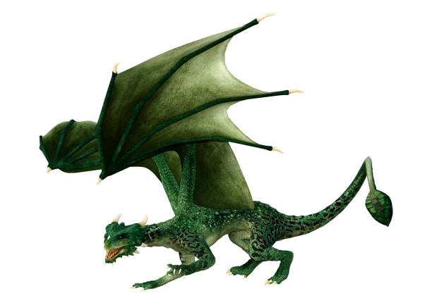 istock 3D Rendering Fairy Tale Dragon on White 1433317684