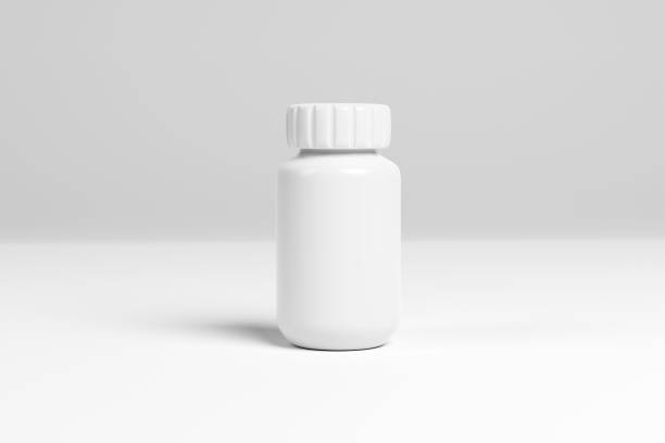 istock 3d mockup of medicine plastic on white background. 3d render 1433320715