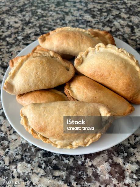 Homemade Peruvian Savoury Speciality Of Meat Empanada Stock Photo - Download Image Now