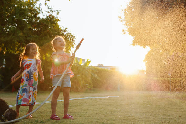 istock Splashing in the yard 1433321696