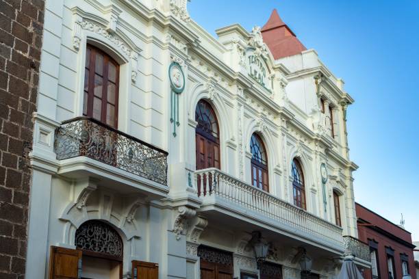 istock Building with unique architecture in Tenerife Spain 1433325849