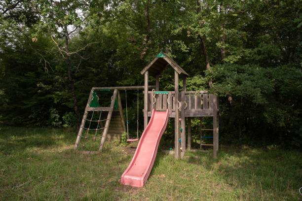 istock Children slide in a playground 1433337187
