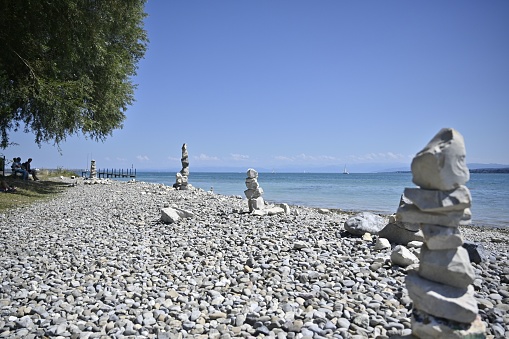 A beautiful shot of the Lake Constance during the day