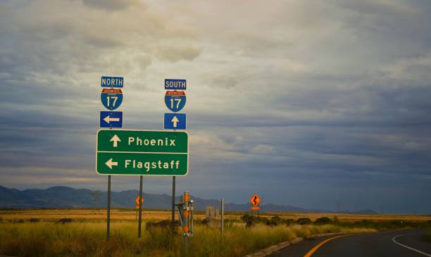 istock Huge sign on the road shoring the destination 1433342580