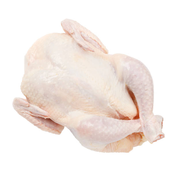 istock Whole broiler chicken on a white background. 1433342587