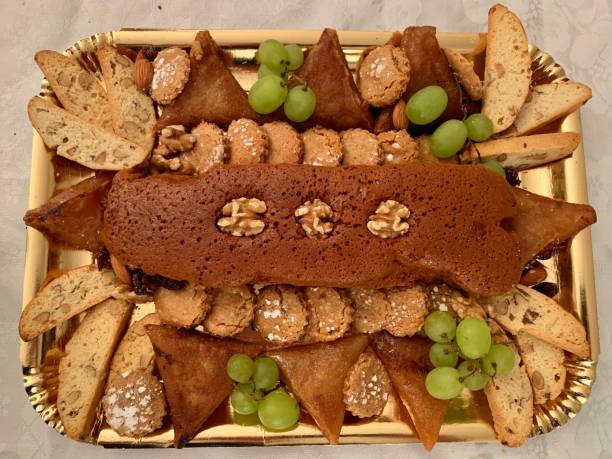 istock A platter of cakes and biscuits. 1433342873