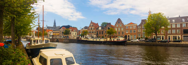 istock Riverside of Spaarne in Haarlem, Netherlands 1433343207