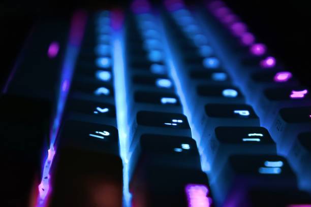 istock Close up shot of an illuminated computer keyboard 1433347094