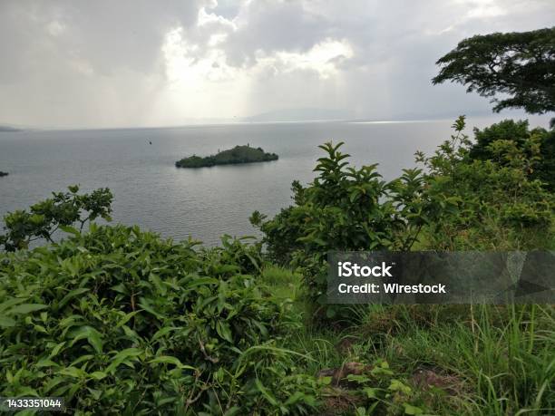 Beautiful View Of Lake Kivu From Island In Rwanda Africa Stock Photo - Download Image Now