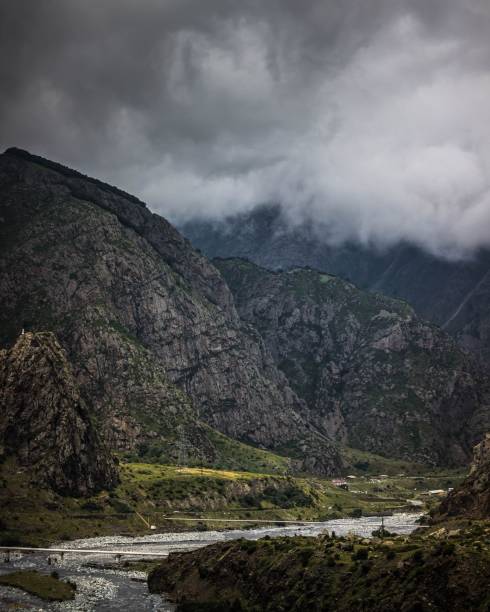 istock Mesmerizing view of a beautiful mountainous landscape on a cloudy day 1433351182
