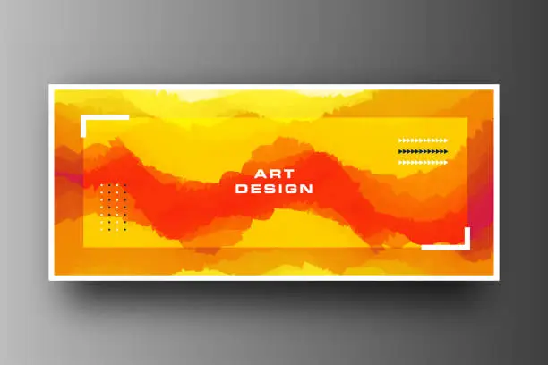 Vector illustration of Desert dunes sunset landscape. Abstract background with dynamic effect.
