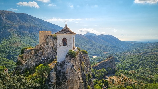 The Guadalest Castle in the highlands