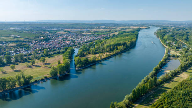 istock Rhine river - aerial view 1433357469
