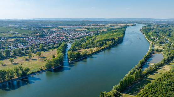 Rhine river - aerial view