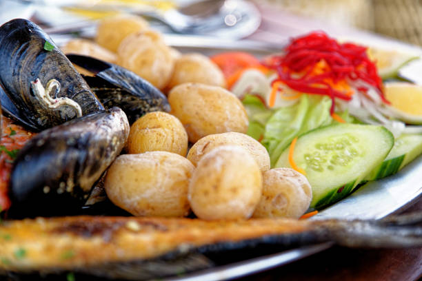 istock Fresh seafood platter ready to be served 1433360736