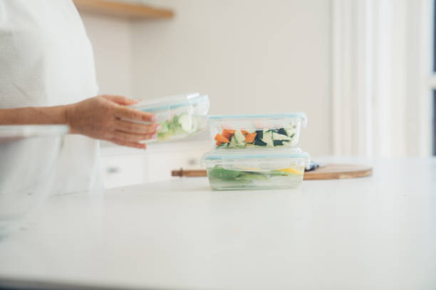 istock Various plastic containers for storing food and fruit 1433361004