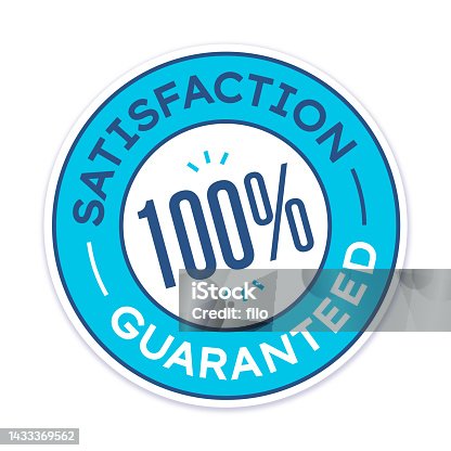 istock Satisfaction Guaranteed 100 percent Badge 1433369562