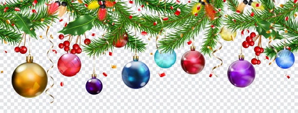 istock Christmas illustration with New Year symbols 1433370814