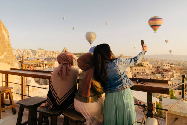 istock female friendship taking selfie photo using smartphone 1433376125