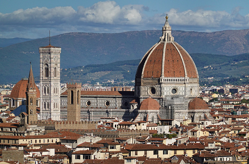View of Florence Italy architecture.