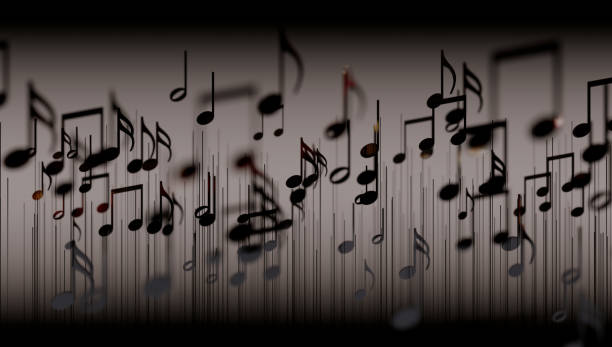 Music background design.Musical writing. stock photo
