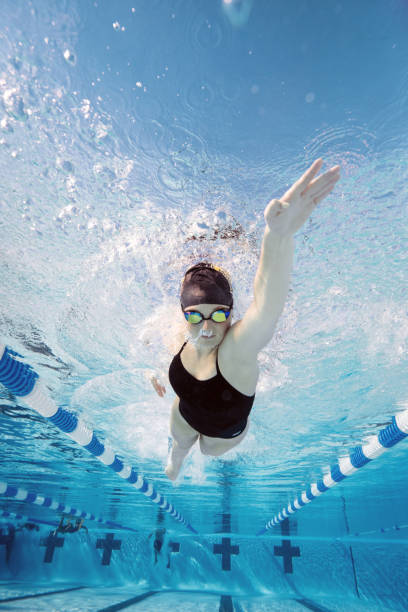istock Female swimming as a workout 1433380249